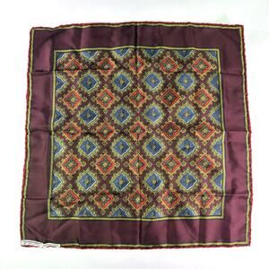 Vintage Christian Dior Silk Square Scarf 18" x 18"